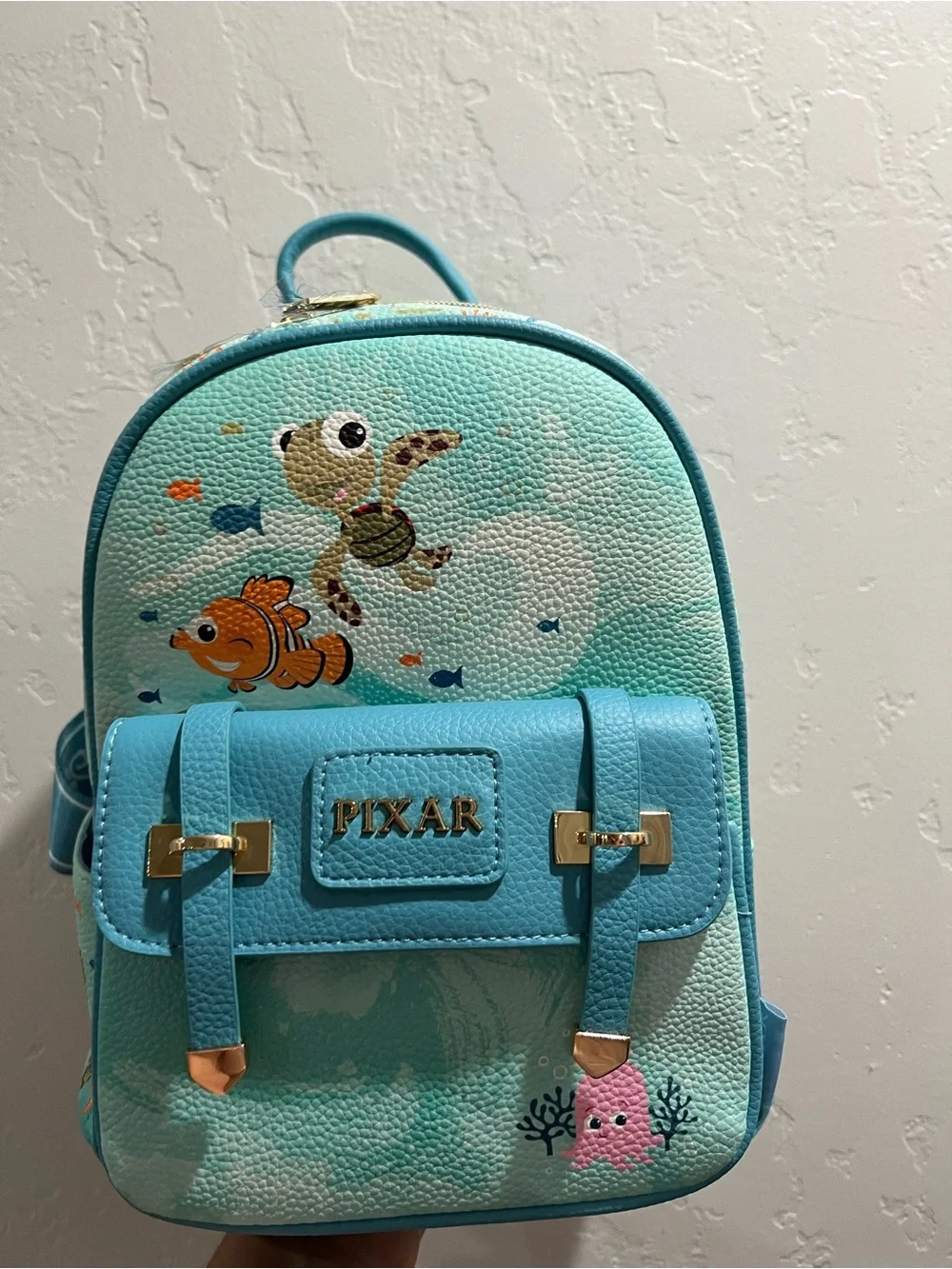 Pixar Kids' Nemo Sea Friends Mini Backpack - Aqua Blue